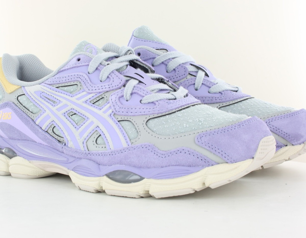 Asics Gel nyc gris violet orange jean