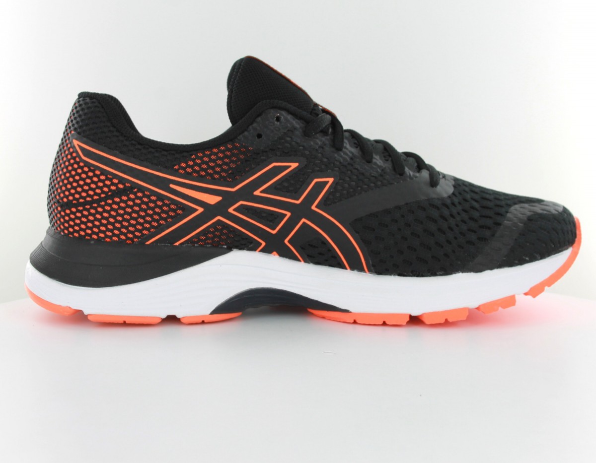 Asics Gel Pulse 10 Noir-orange fluo-blanc