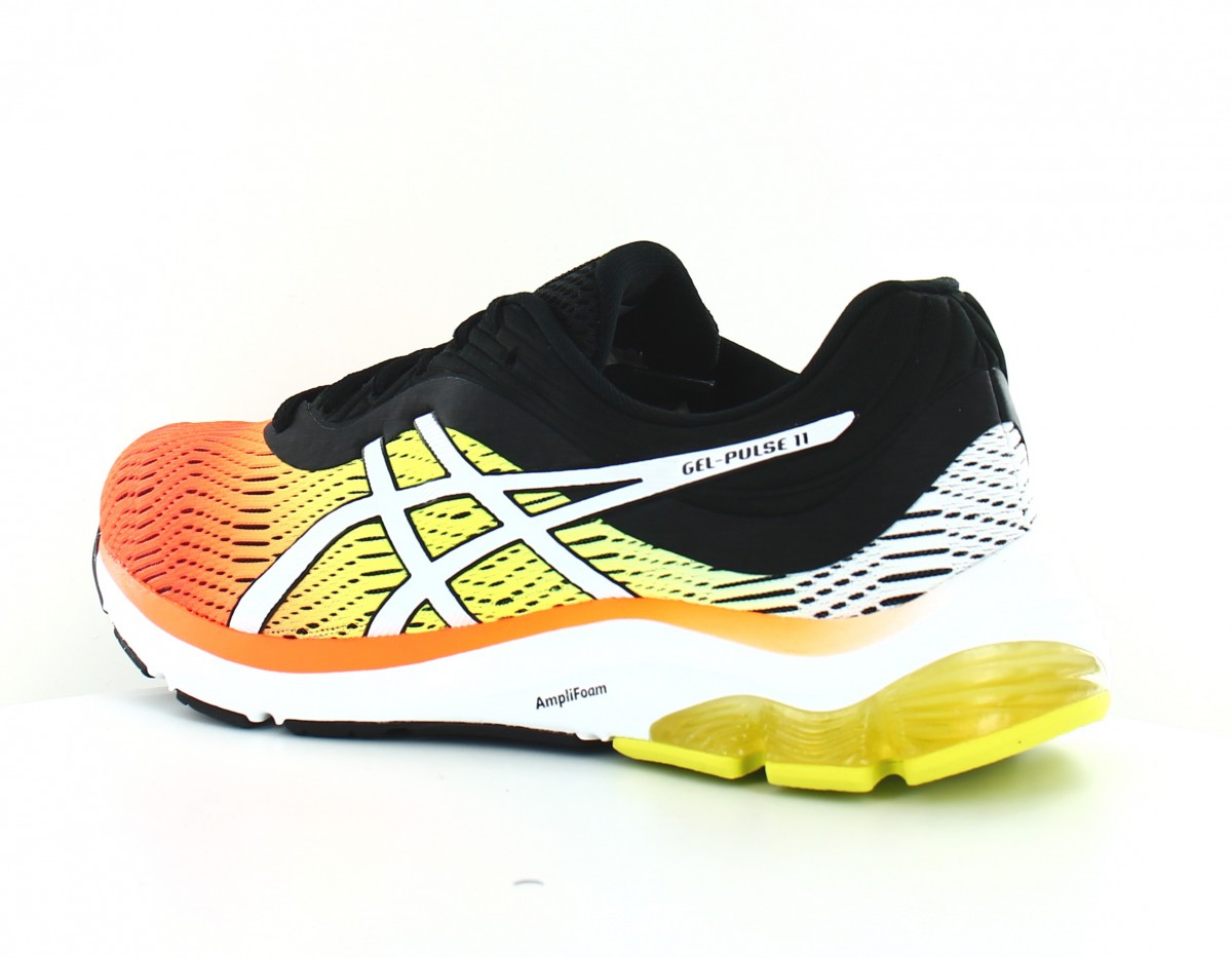 Asics Gel Pulse 11 orange noir jaune fluo