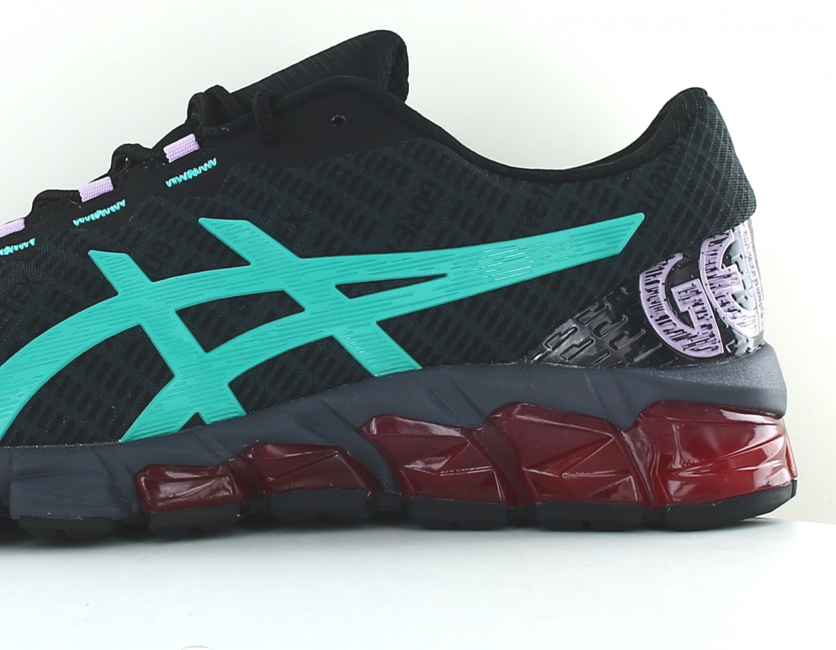 Asics Gel quantum 180 5 gore tex gris noir turquoise rouge violet