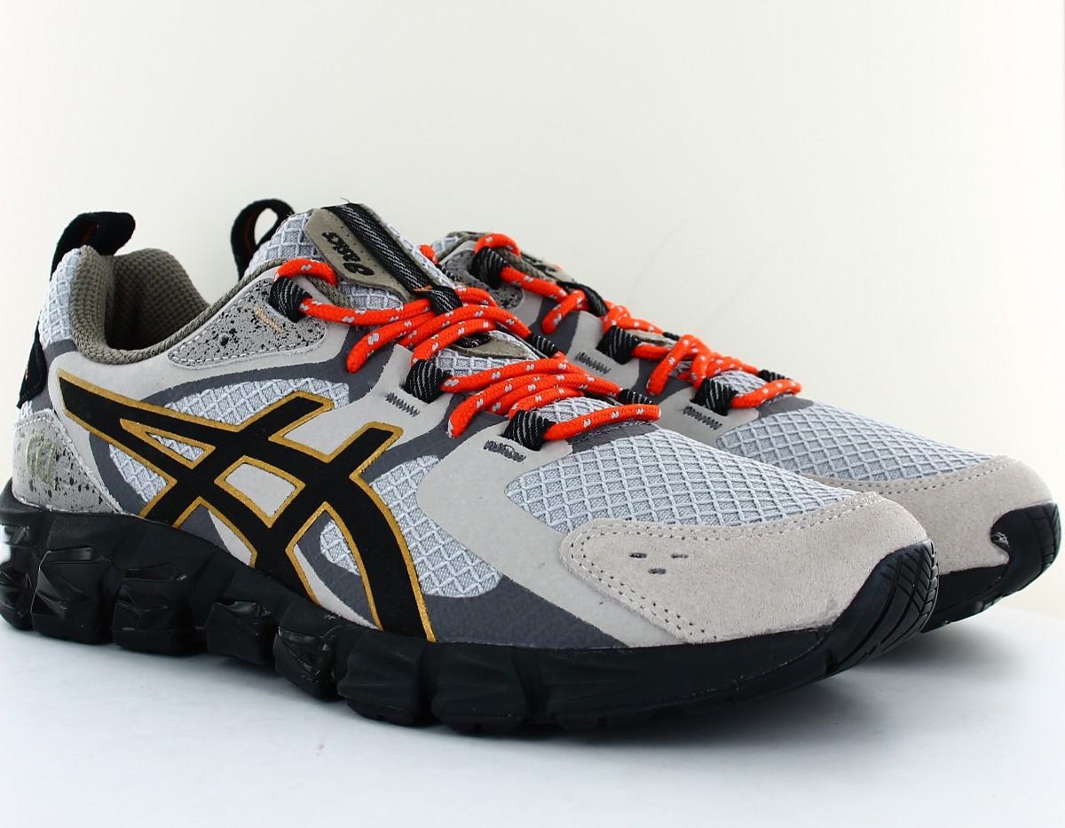 Asics Gel quantum 180 6 gris noir or orange