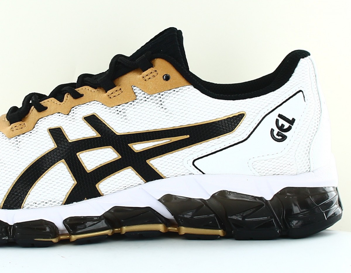 Asics Gel quantum 360 6 blanc noir or