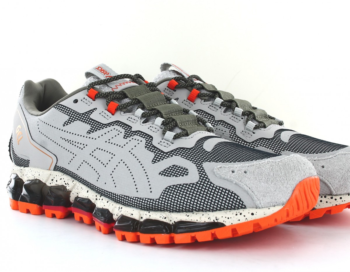 Asics Gel quantum 360 6 gris clair noir orange