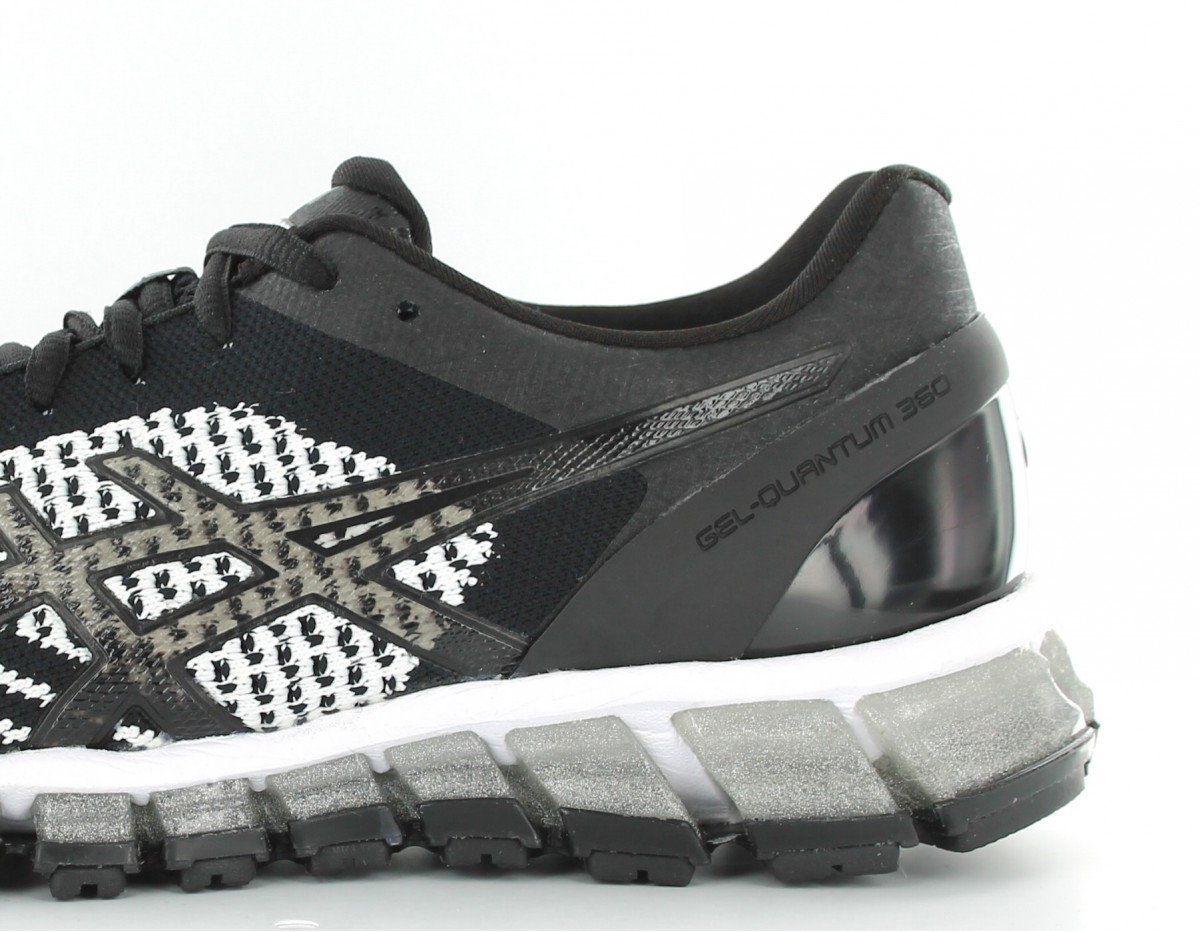 Asics Gel Quantum 360 Knit Femme Black-White-Silver