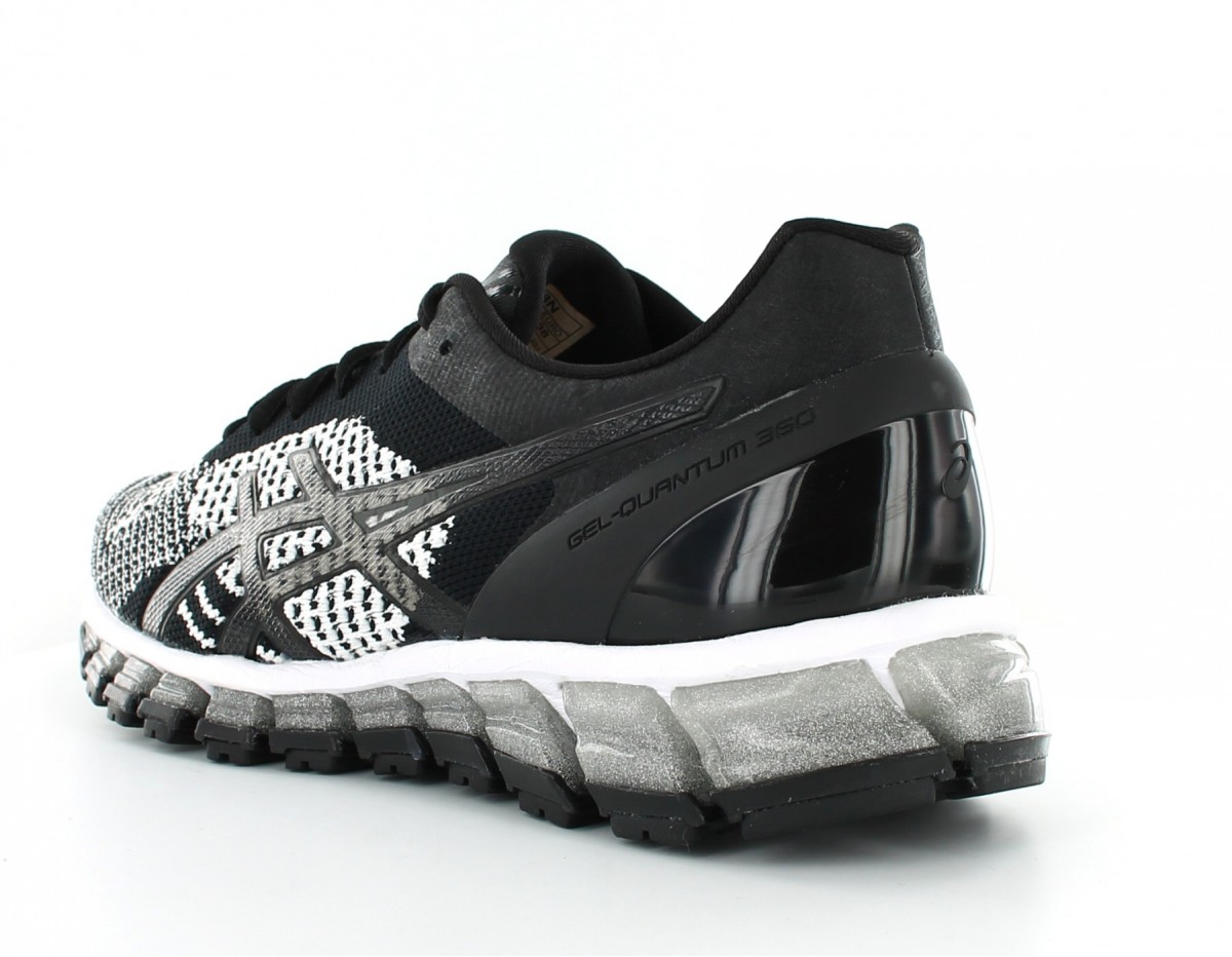 Asics Gel Quantum 360 Knit Femme Black-White-Silver