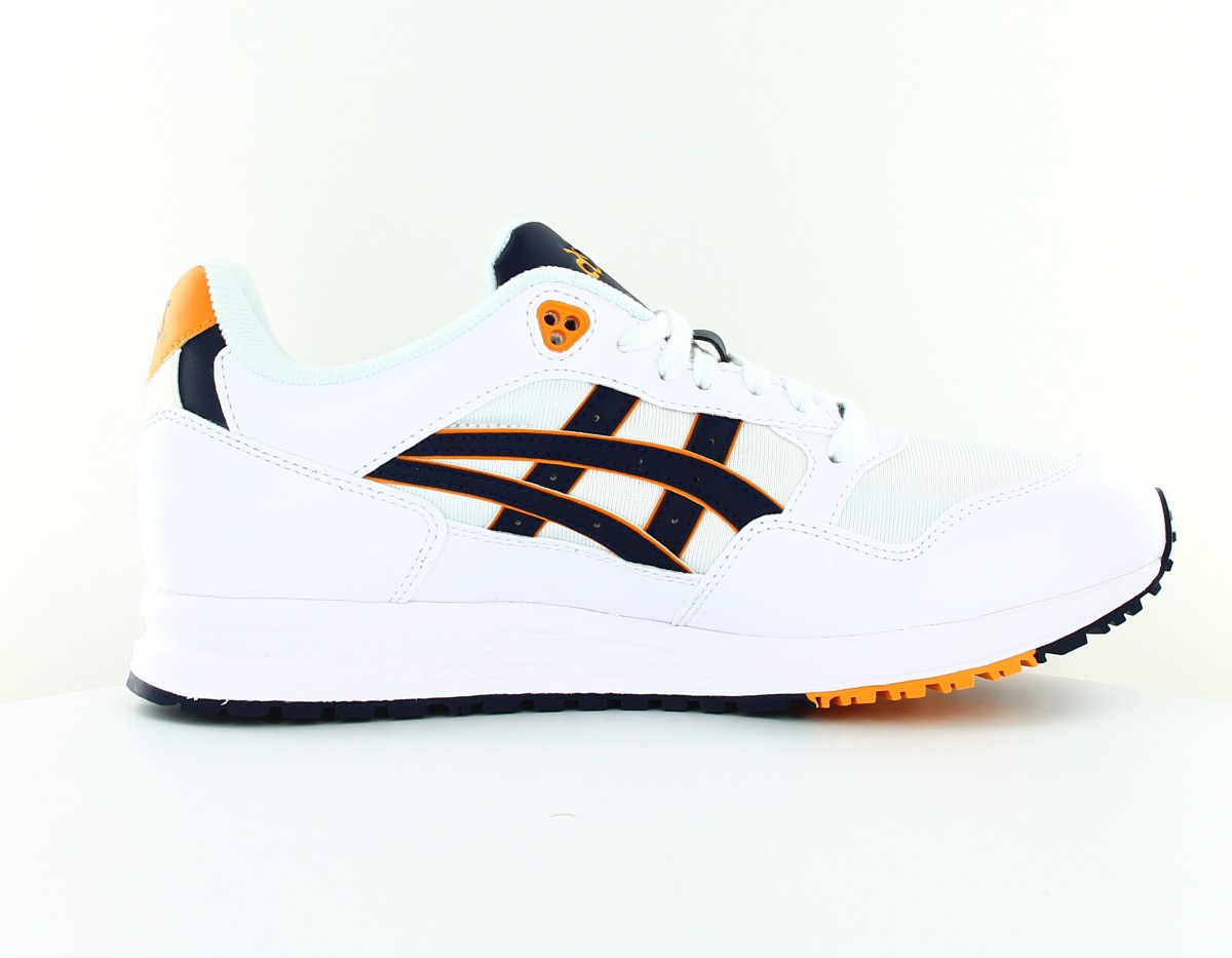 Asics Gel saga blanc bleu marine jaune