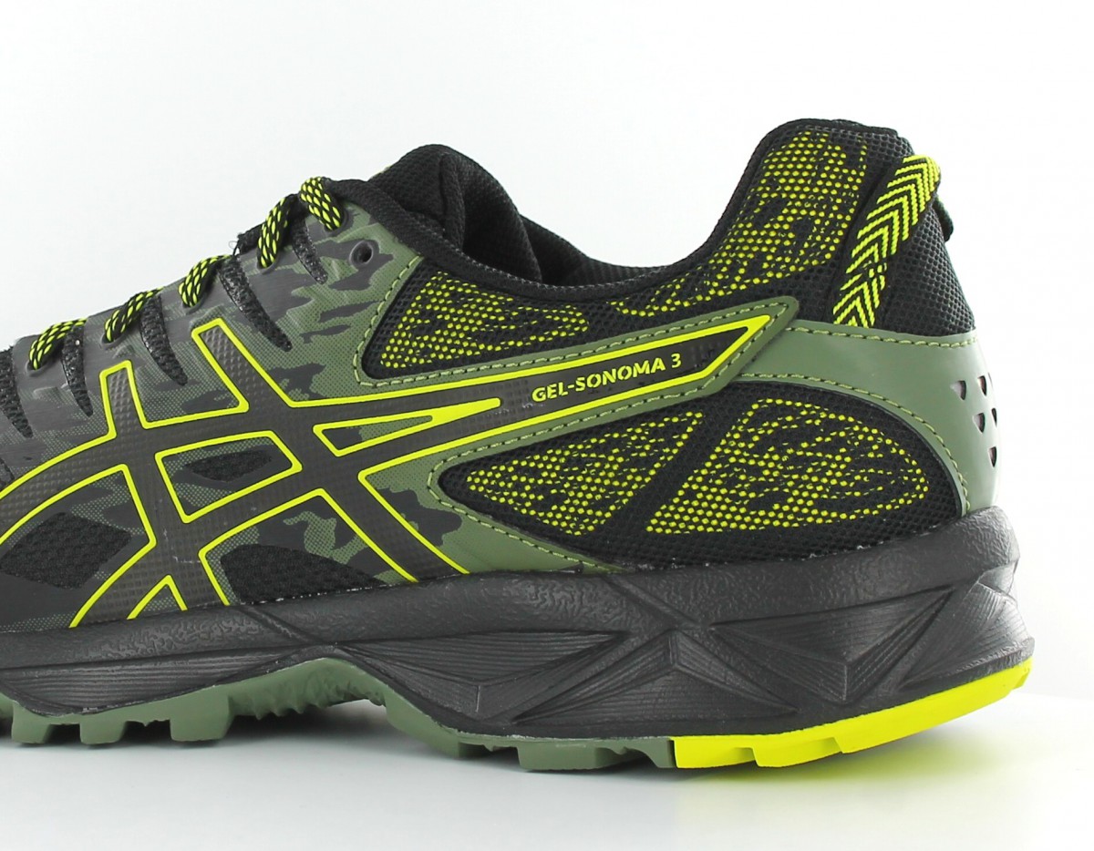 Asics Gel Sonoma 3 Noir-Jaune Fluo