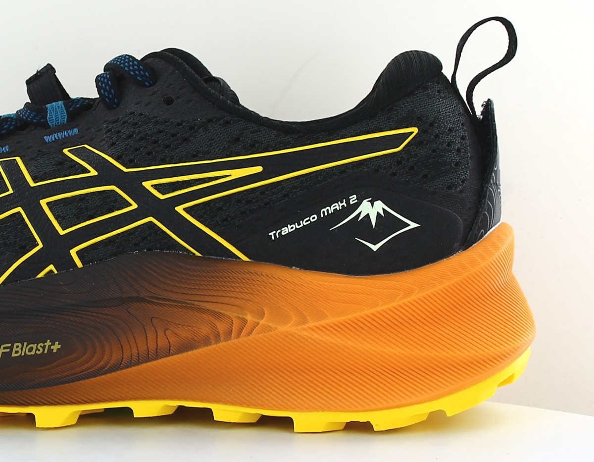 Asics Gel trabuco max 2 noir jaune orange