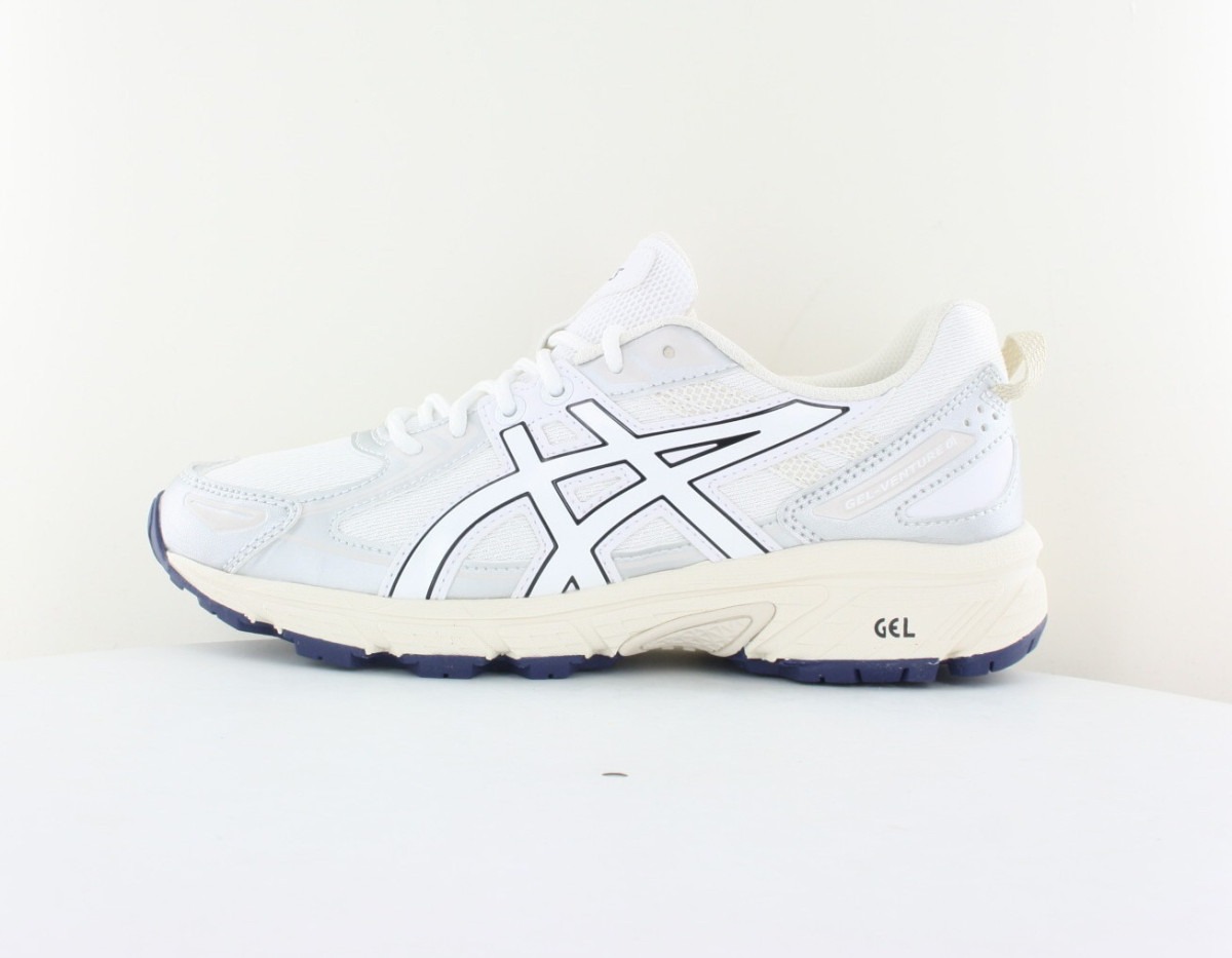 Asics Gel Venture 6 blanc argent beige bleu