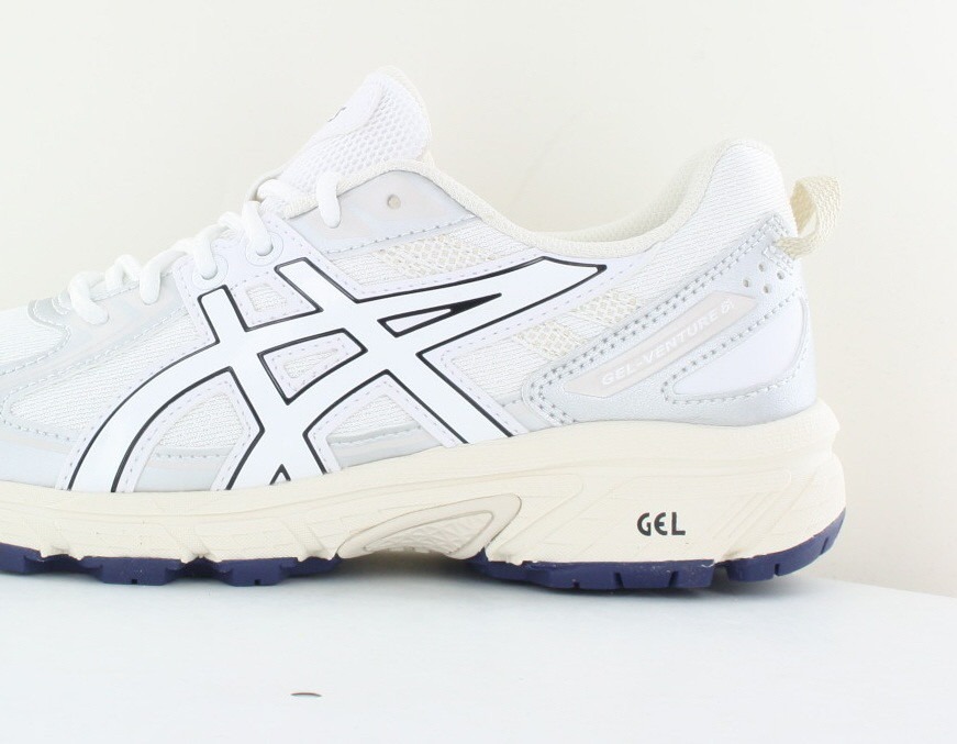 Asics Gel Venture 6 blanc argent beige bleu