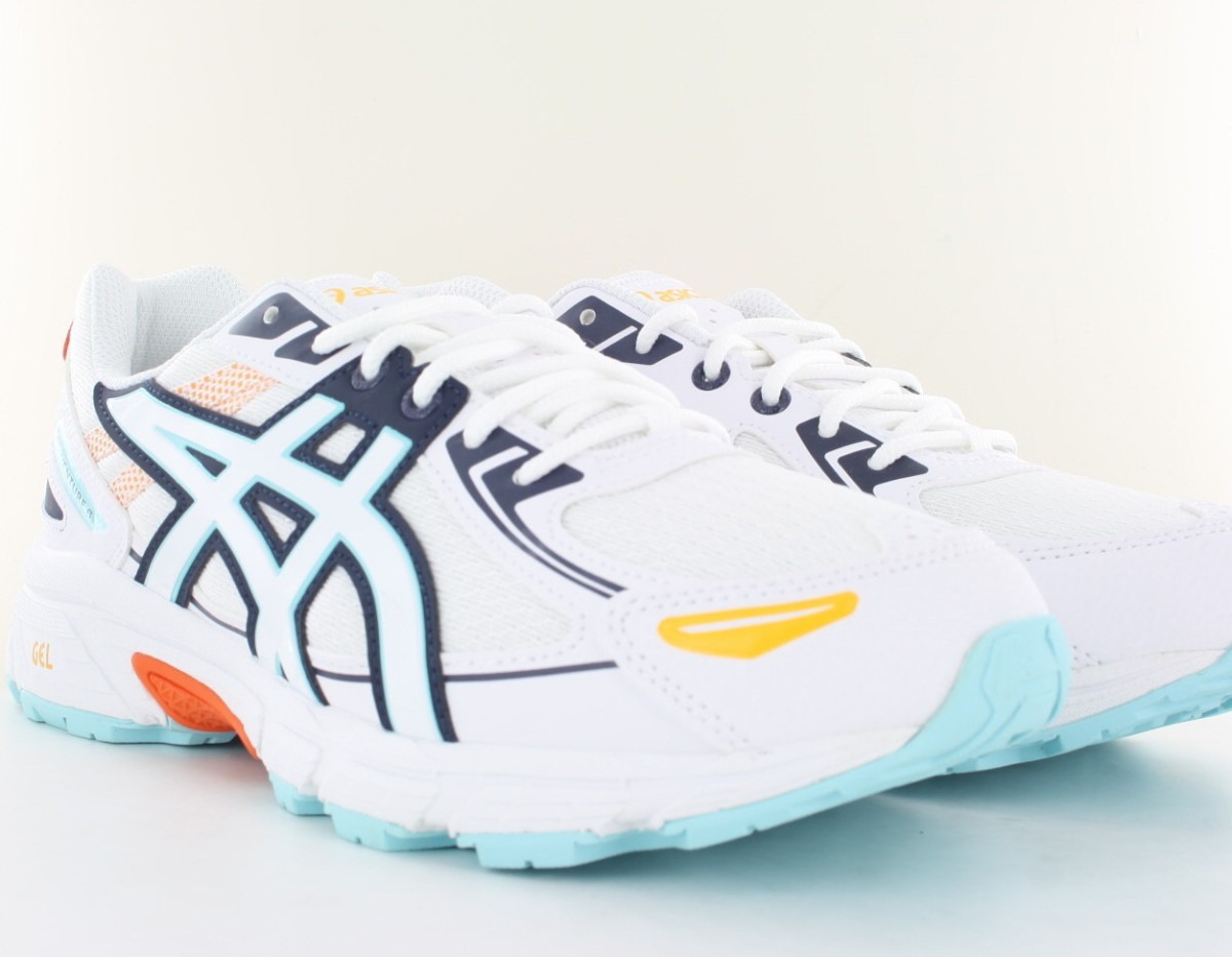 Asics Gel Venture 6 blanc turquoise orange bleu