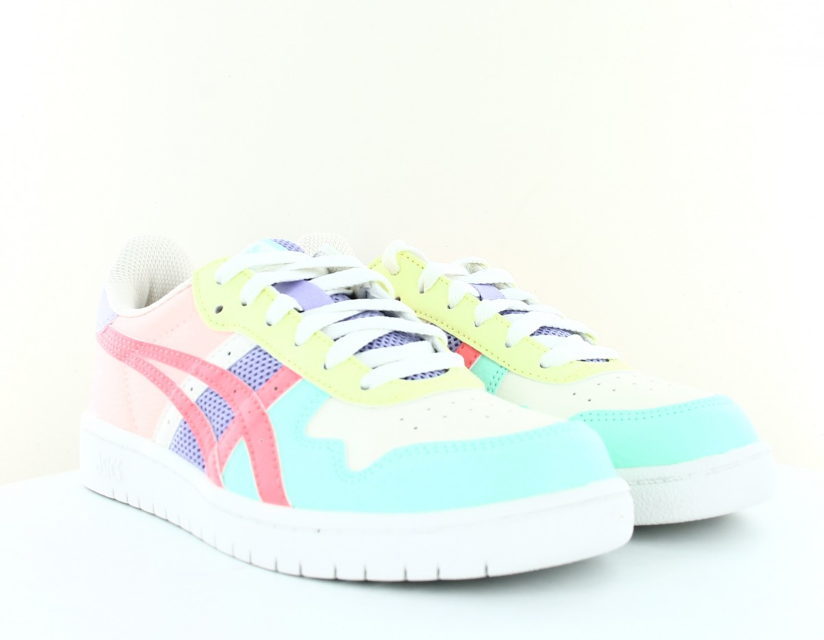 Asics Japan s gs rose violet vert jaune blanc