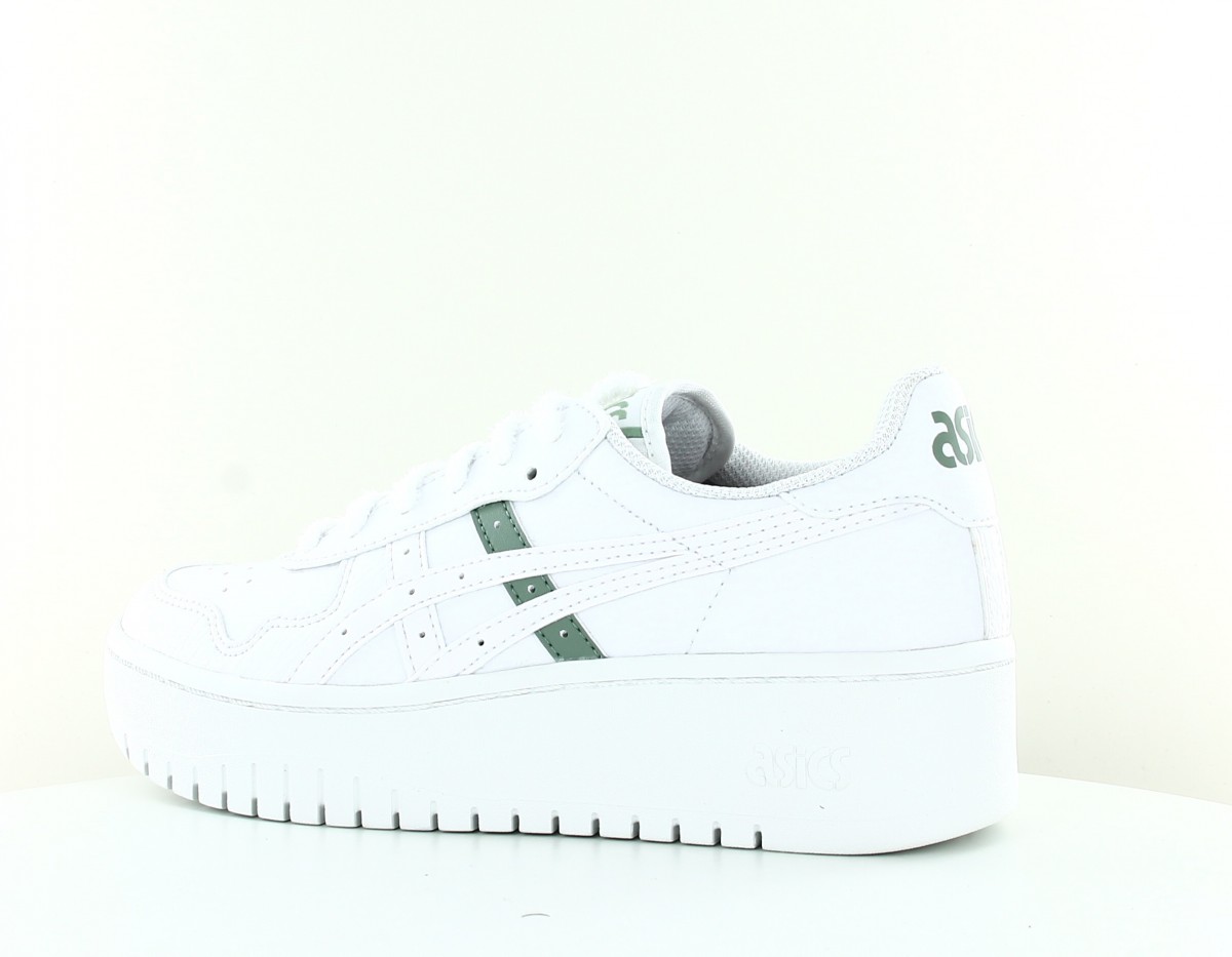 Asics Japan s plateforme blanc vert