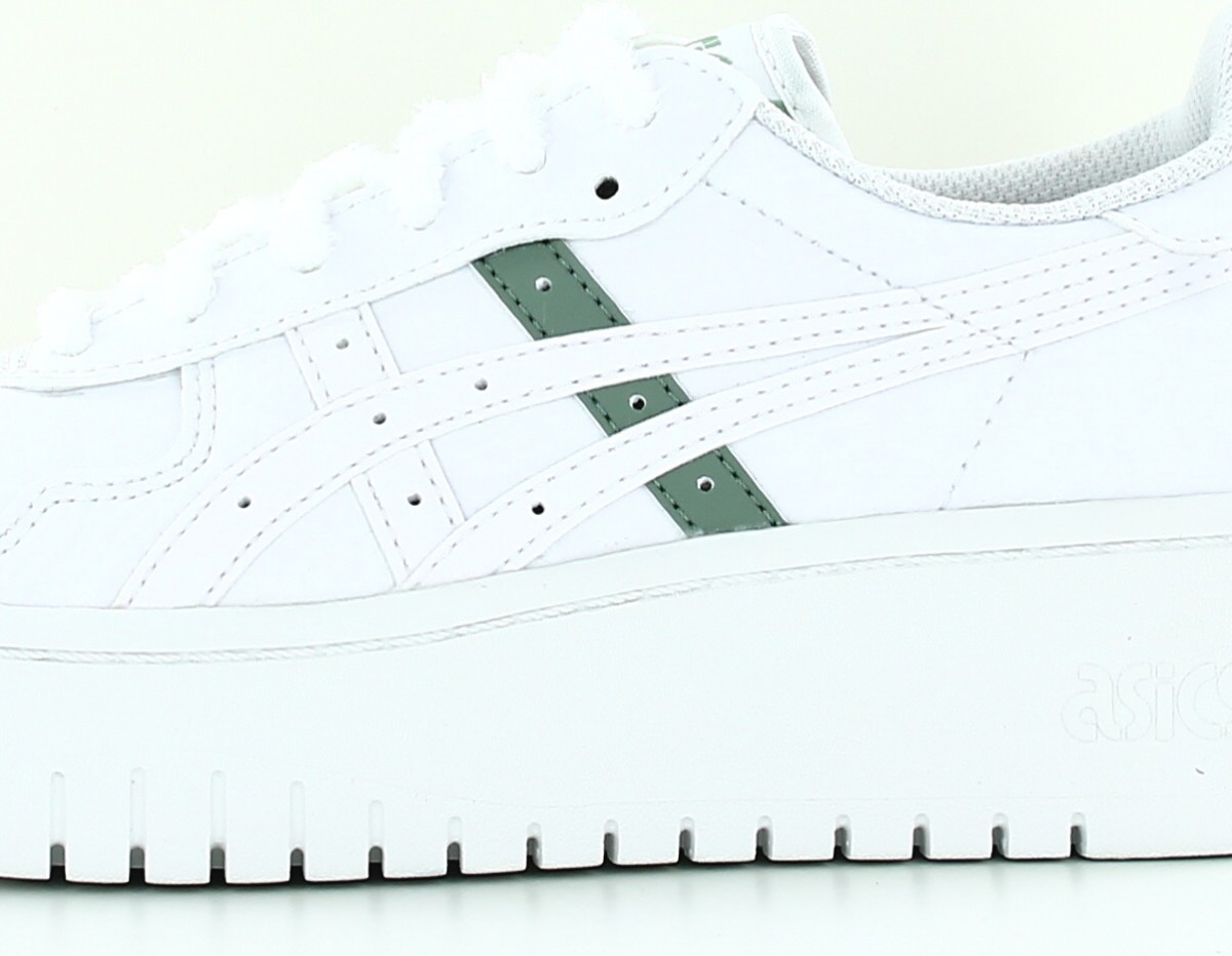 Asics Japan s plateforme blanc vert