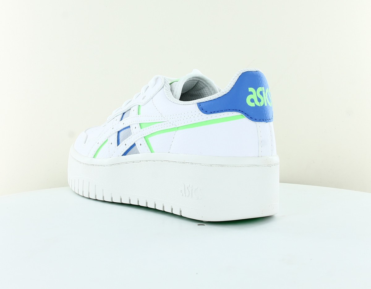 Asics Japan s platform blanc bleu vert