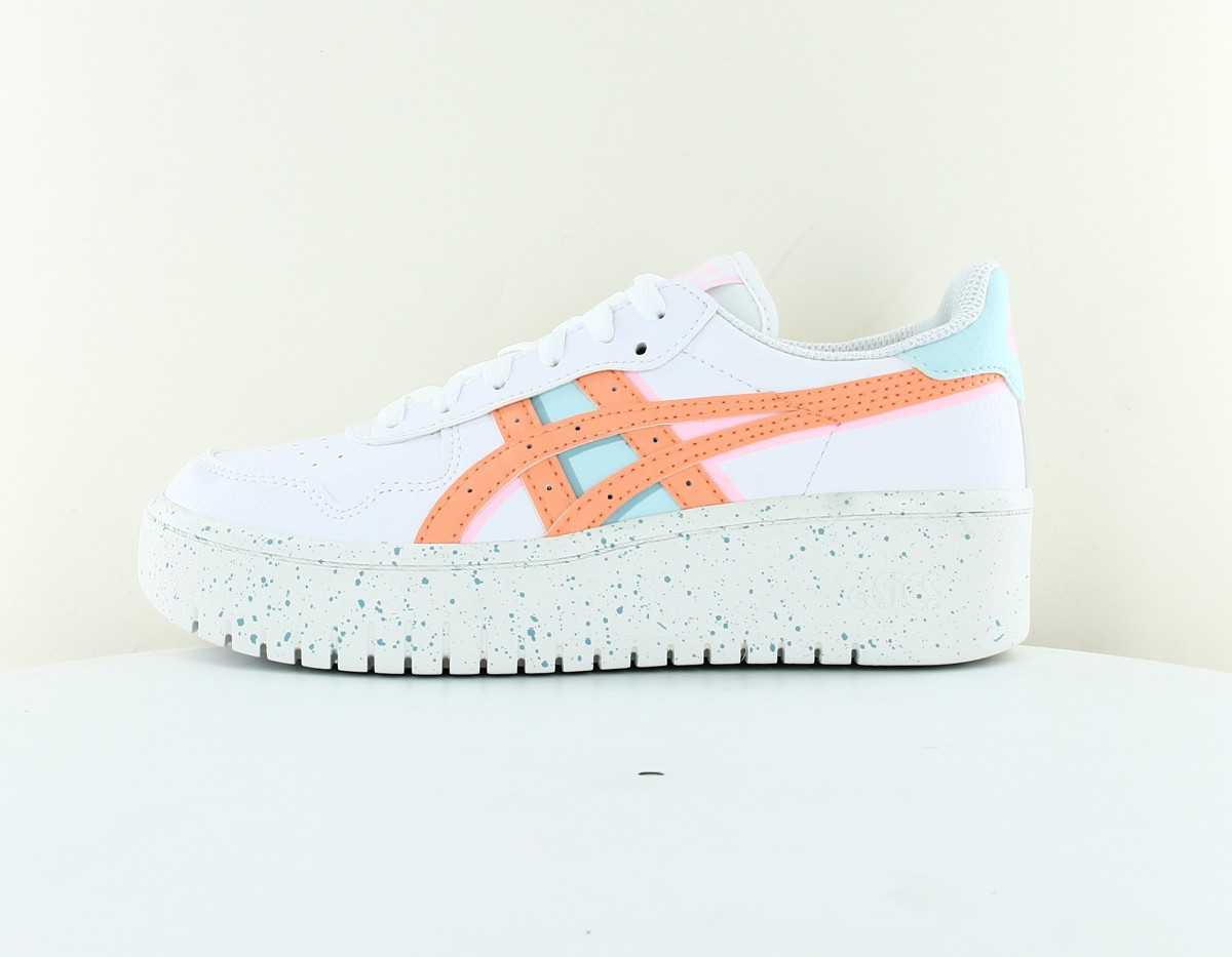 Asics Japan s platform blanc orange bleu ciel