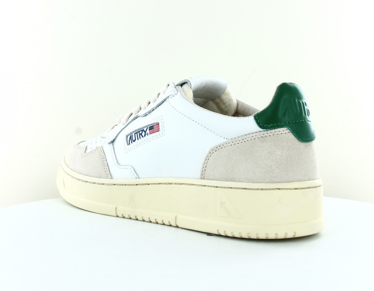 Autry Autry 01 suede blanc beige vert