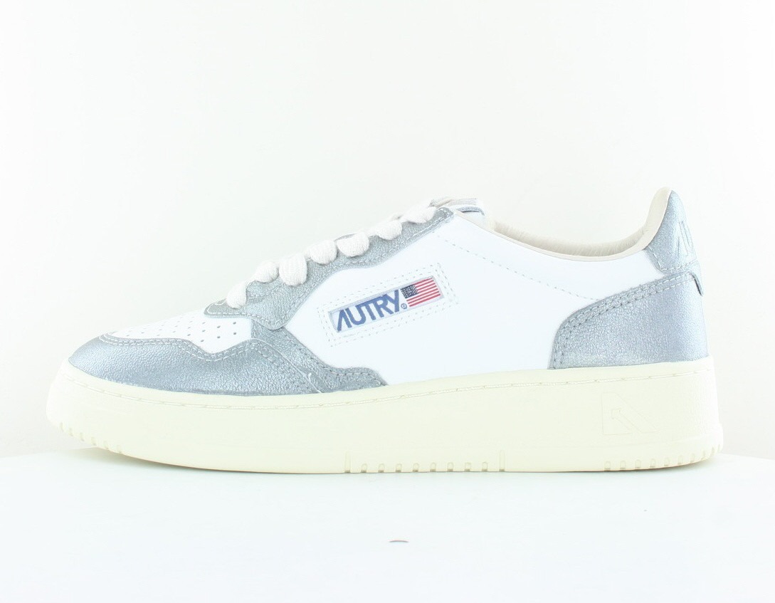 Autry Medalist bicolor blanc argent