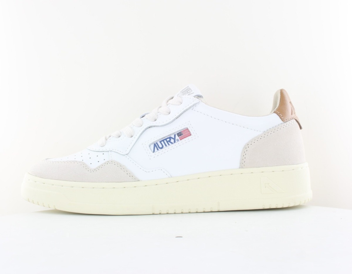 Autry Medalist suede blanc brun