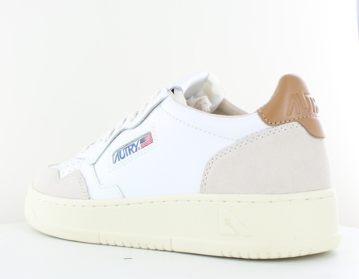 Autry Medalist suede blanc brun