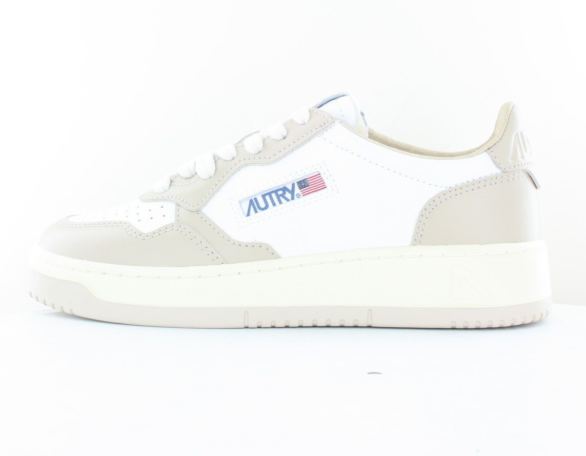 Autry Medalist bicolore beige blanc