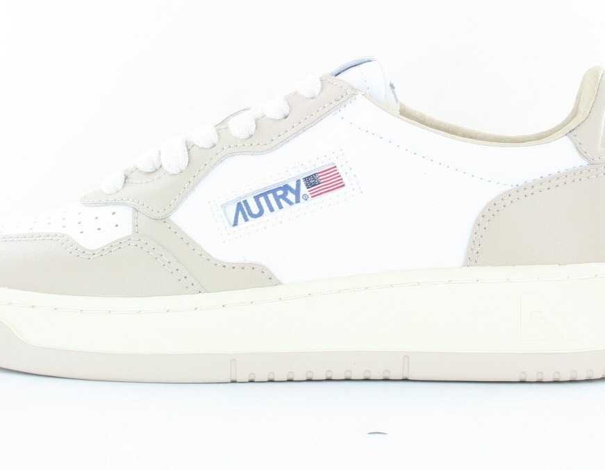 Autry Medalist bicolore beige blanc