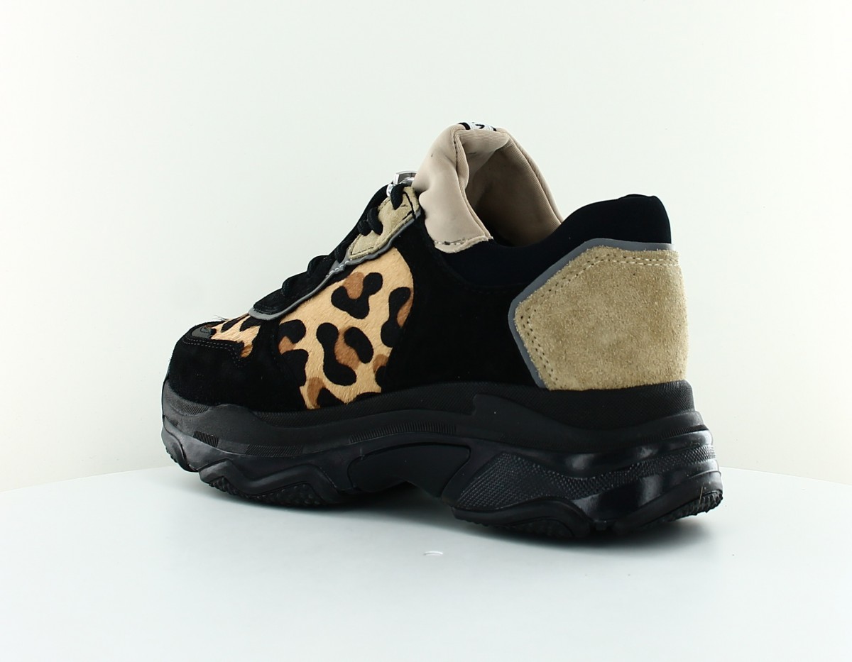 Bronx Baisley leopard cappuccino noir cappuccino leopard