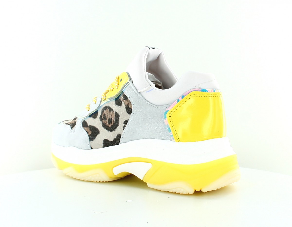 Bronx Baisley leopard blanc jaune leopard