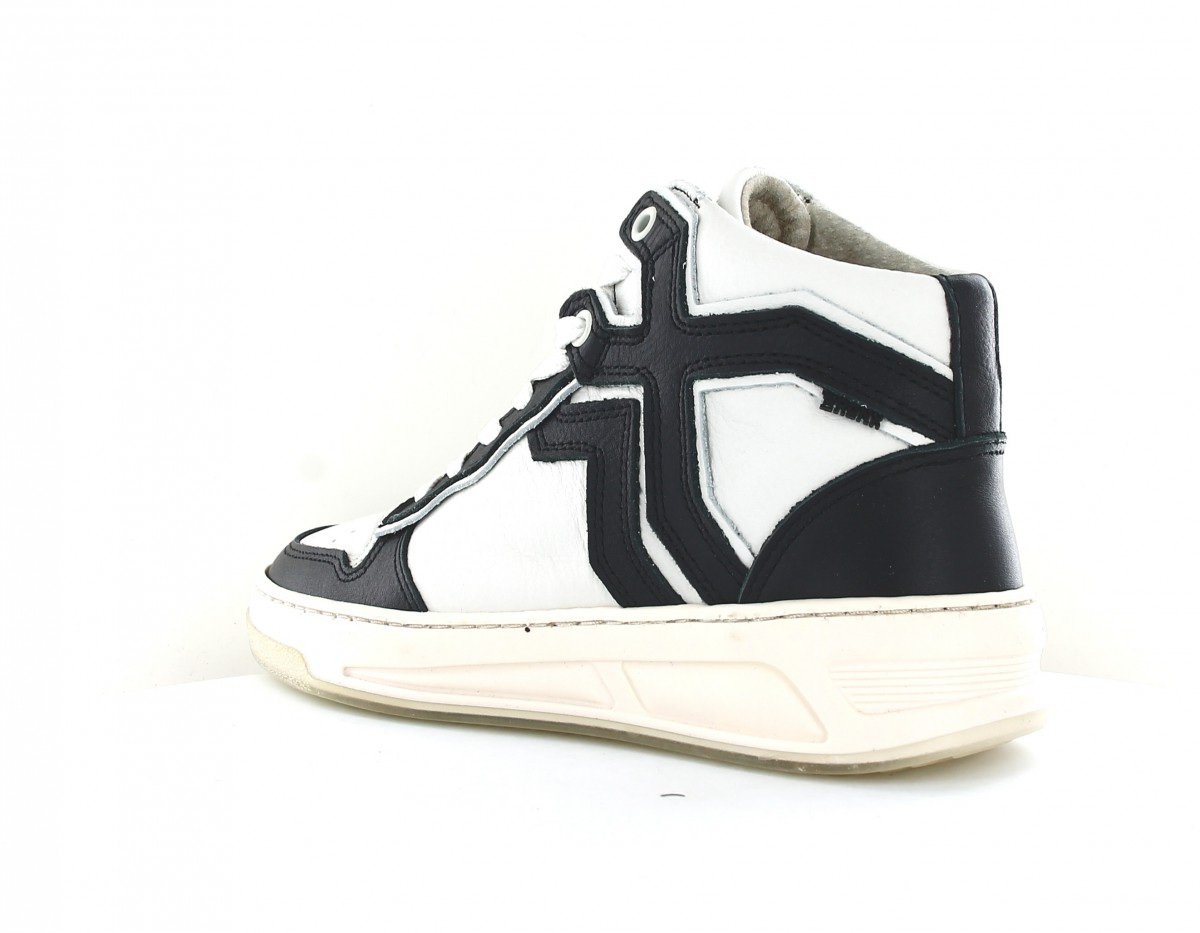 Bronx Old cosmo high top blanc casse noir