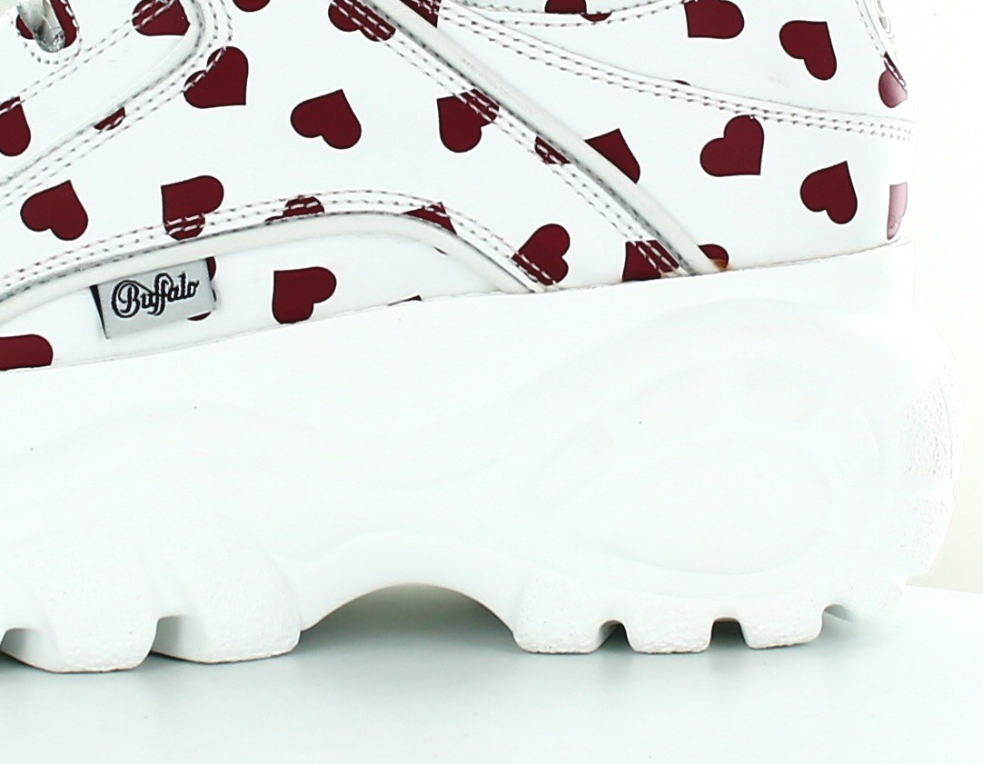 Buffalo Classic kicks nappa blanc coeur