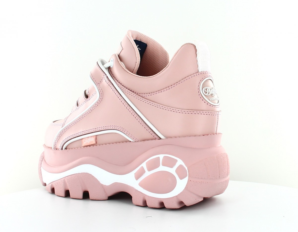 Buffalo Classic kicks nappa rose blanc