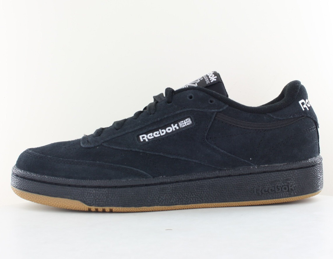 Reebok Club c 85 noir blanc gomme