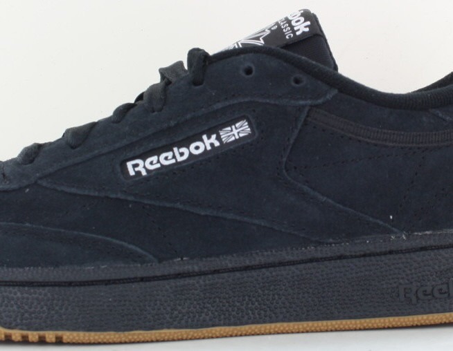 Reebok Club c 85 noir blanc gomme