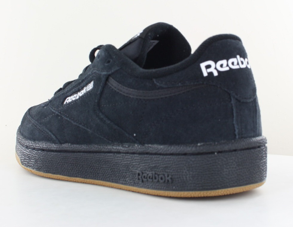 Reebok Club c 85 noir blanc gomme