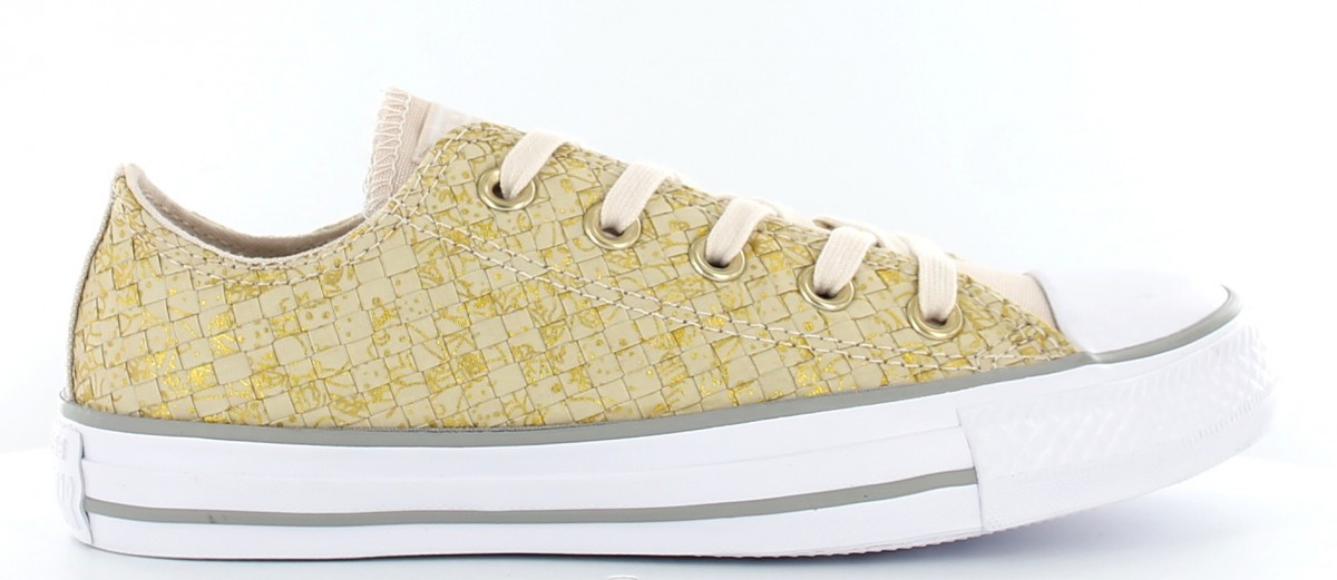 Converse Allstar Low Woven Beige / Or