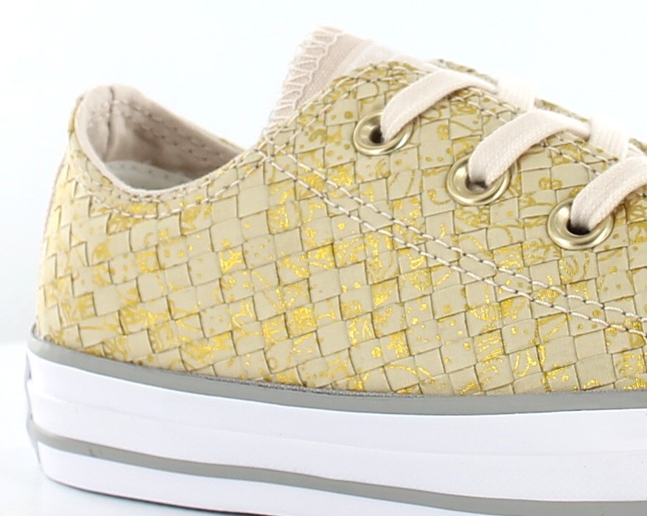 Converse Allstar Low Woven Beige / Or