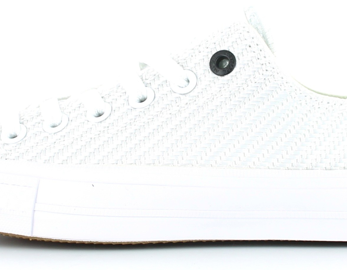 Converse Chuck Taylor low tresse blanc-brillant