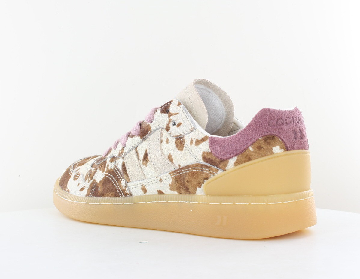 Coolway Goal poil beige marron rose print