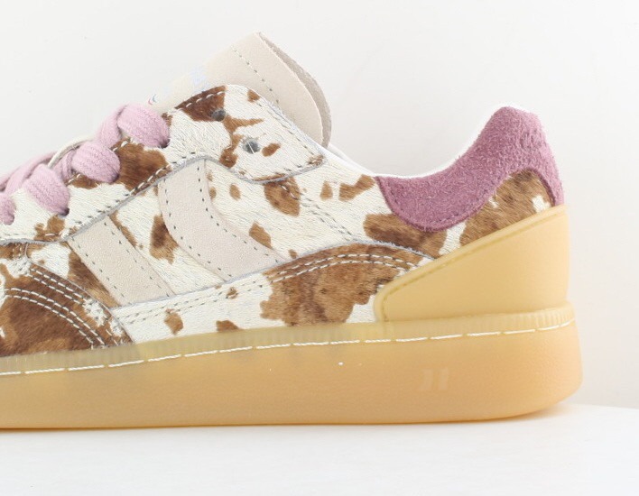 Coolway Goal poil beige marron rose print