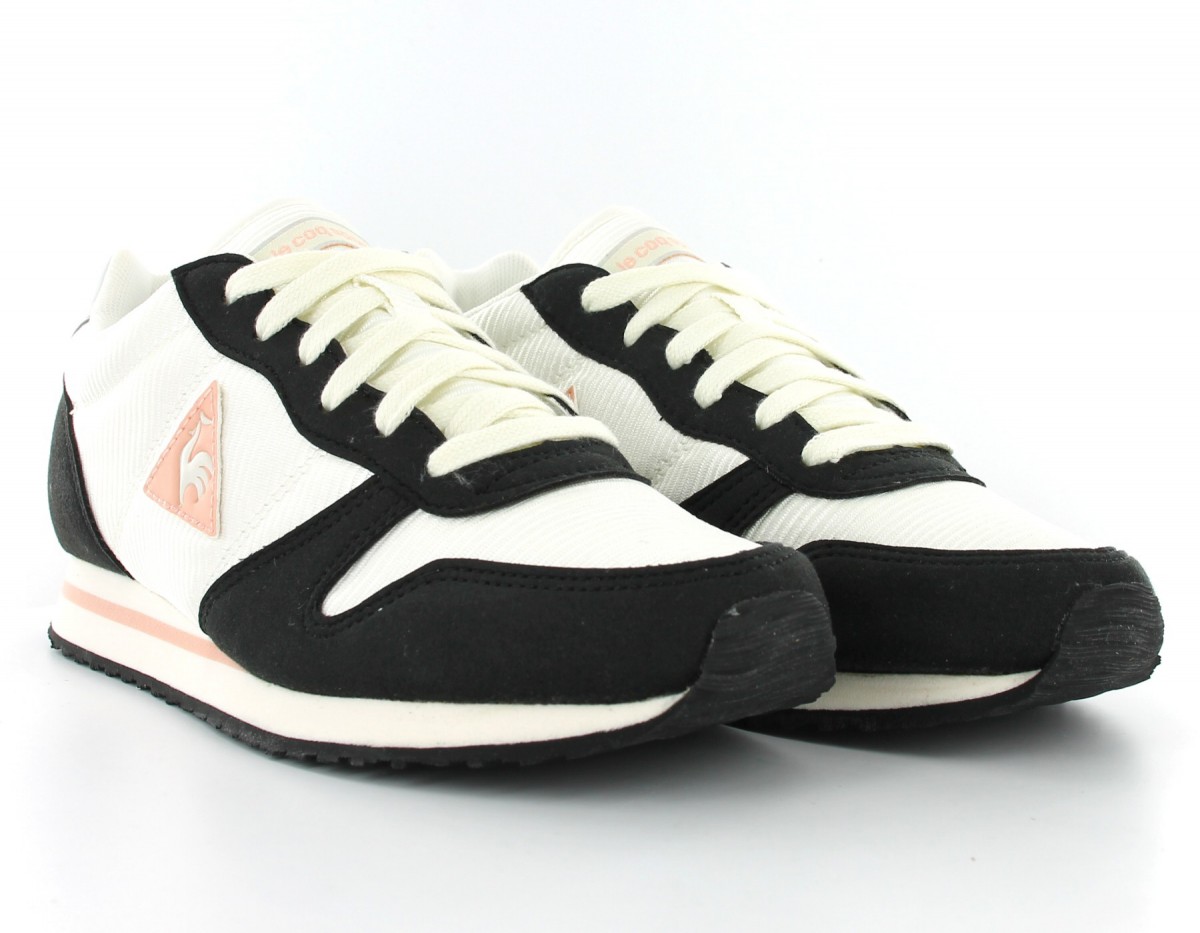 Lecoqsportif Alice S Suede Blanc/Noir/Rose