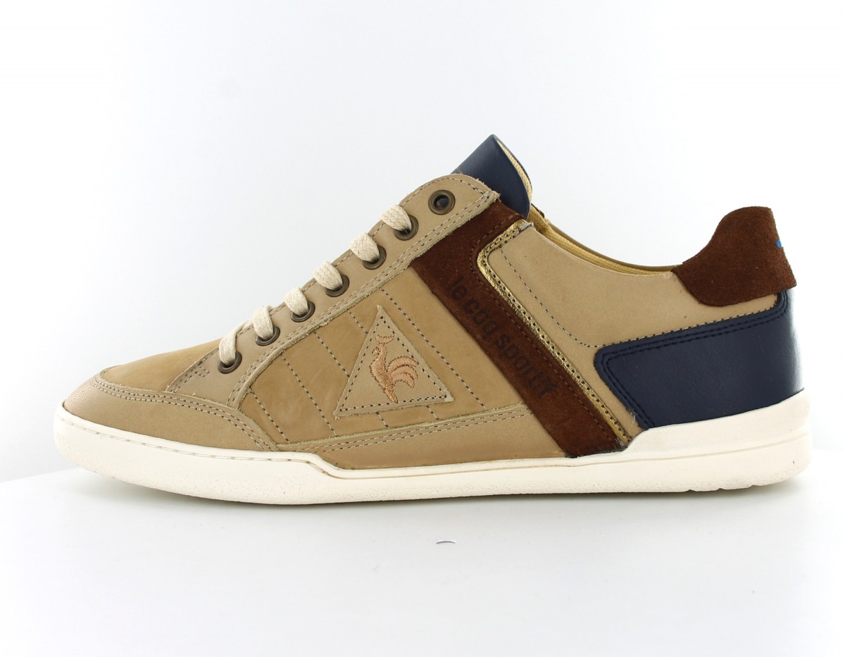 Lecoqsportif Alsace Low Nubuck Beige-Marron-Bleu