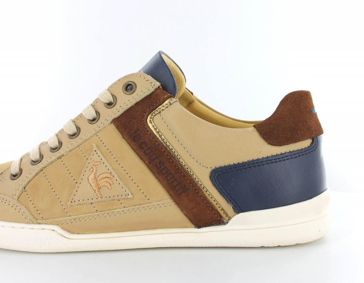 Lecoqsportif Alsace Low Nubuck Beige Marron Bleu