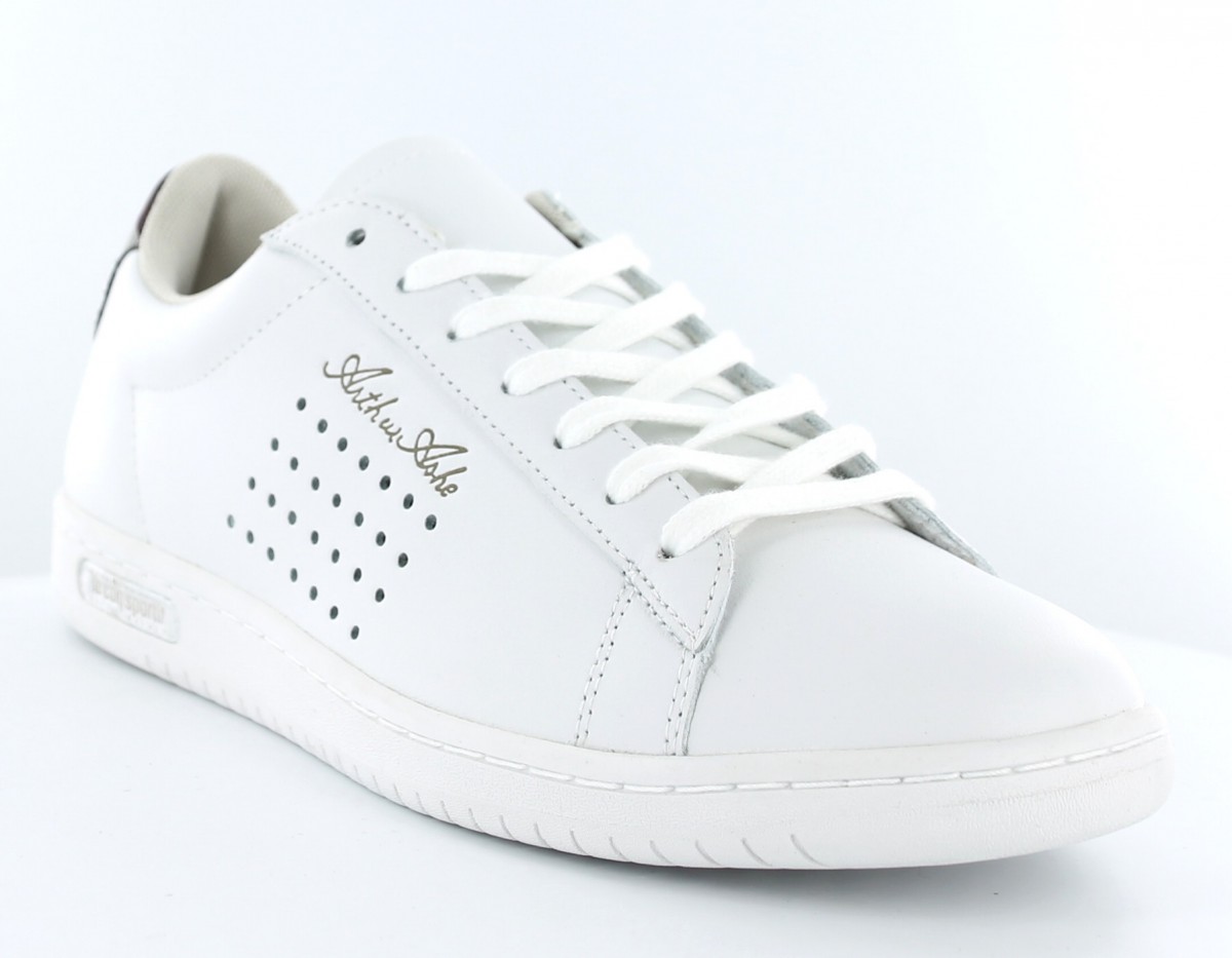 Lecoqsportif Arthur ashe jaquard BLANC/BORDEAUX
