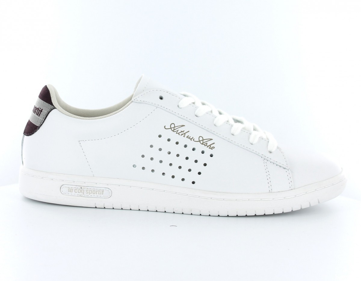 Lecoqsportif Arthur ashe jaquard BLANC/BORDEAUX