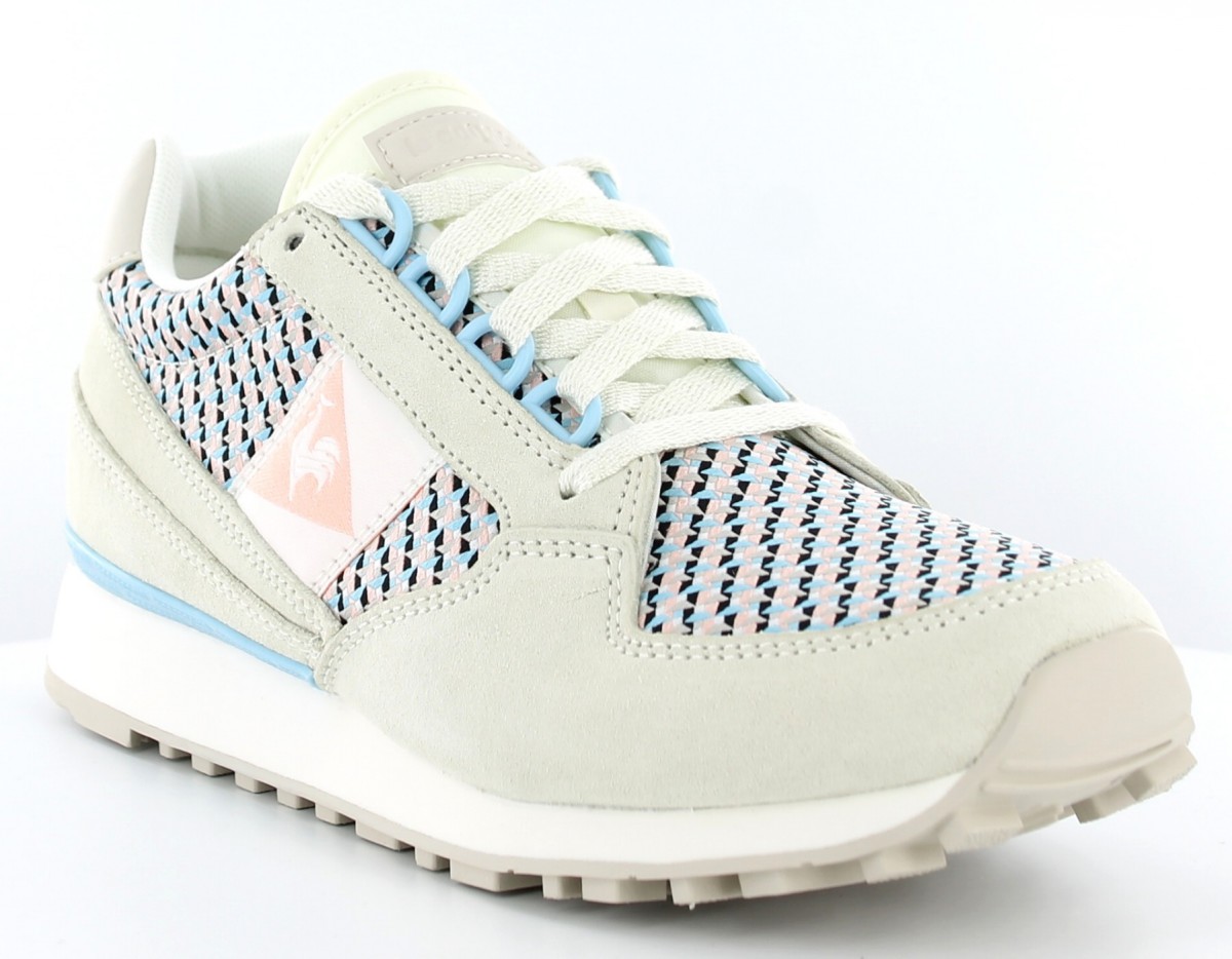 Lecoqsportif eclat 89 femme geo jacquard BEIGE/ROSE/BLEU