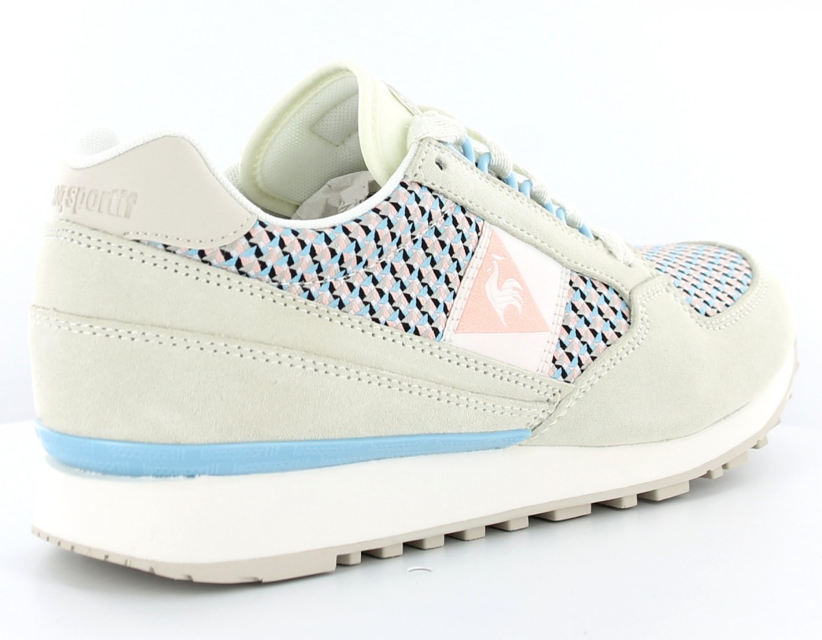 Lecoqsportif eclat 89 femme geo jacquard BEIGE/ROSE/BLEU