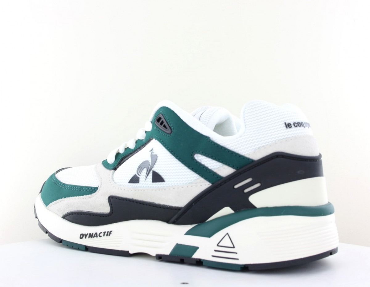 Lecoqsportif R1100 blanc vert noir beige