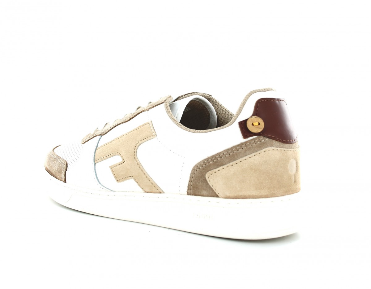 Faguo Baskets hazel leather suede Beige-Beige