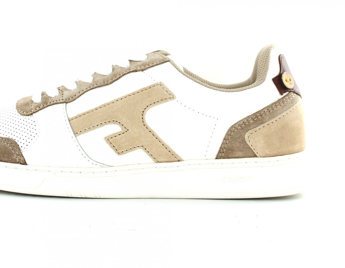 Faguo Baskets hazel leather suede Beige-Beige