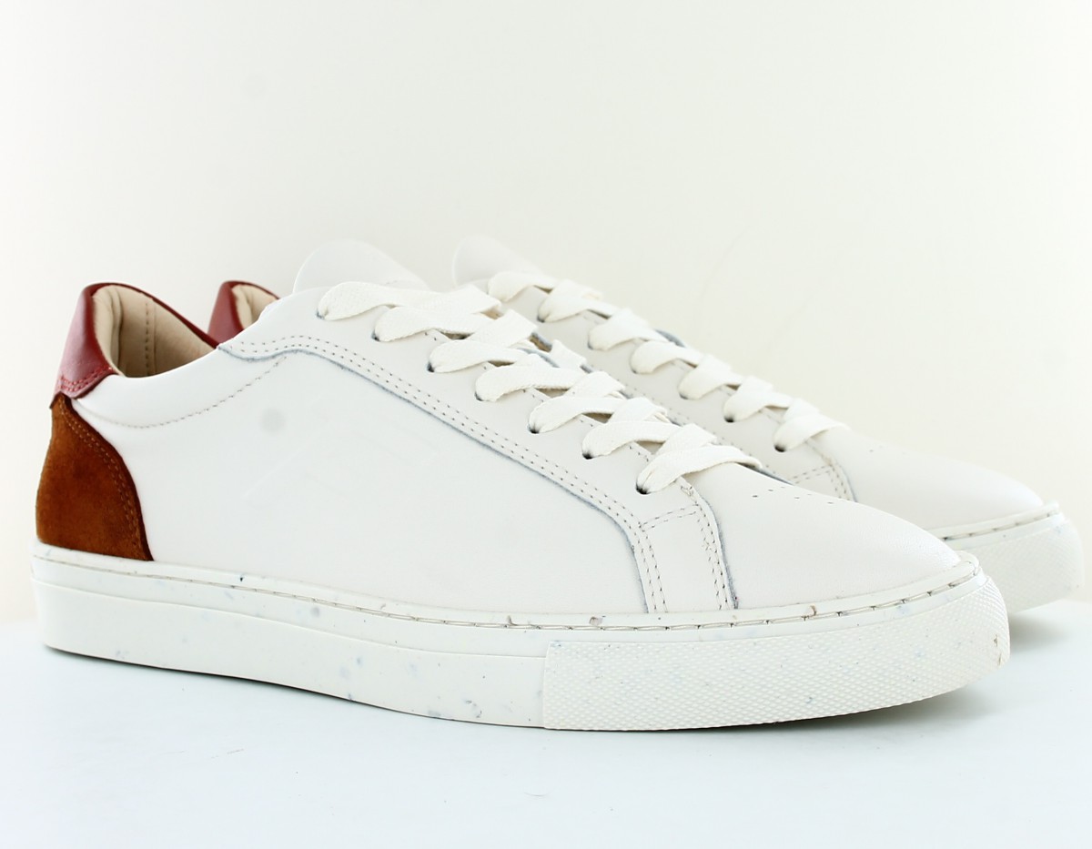 Faguo Ebony basket leather suede blanc ocre